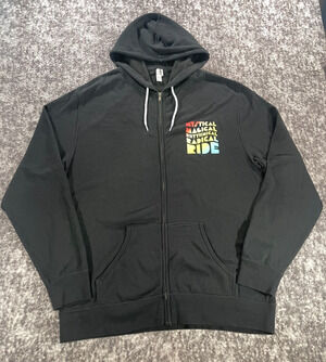 Jason Mraz Long Sleeve Black Pullover Hooded 3XL Sweatshirt Full Zip 2023 Tour